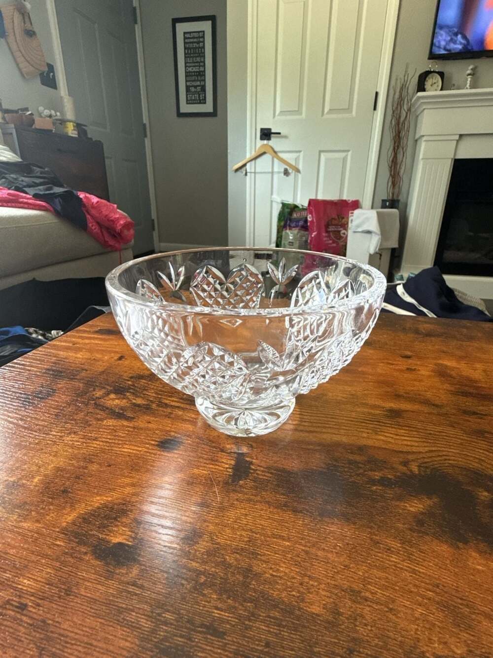 Waterford Crystal Wedding Heirloom Collection Footed Bowl